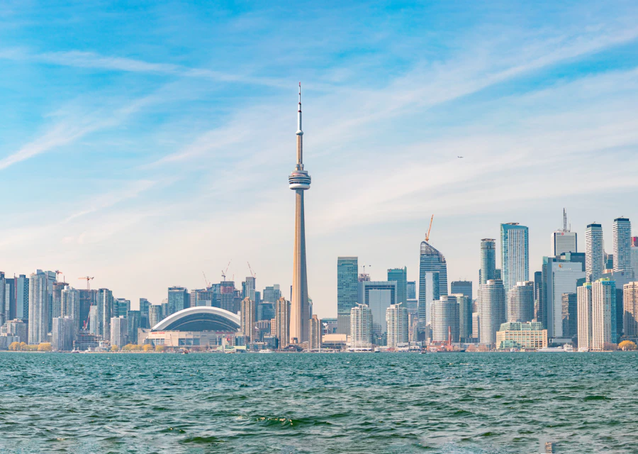 Toronto skyline across the water