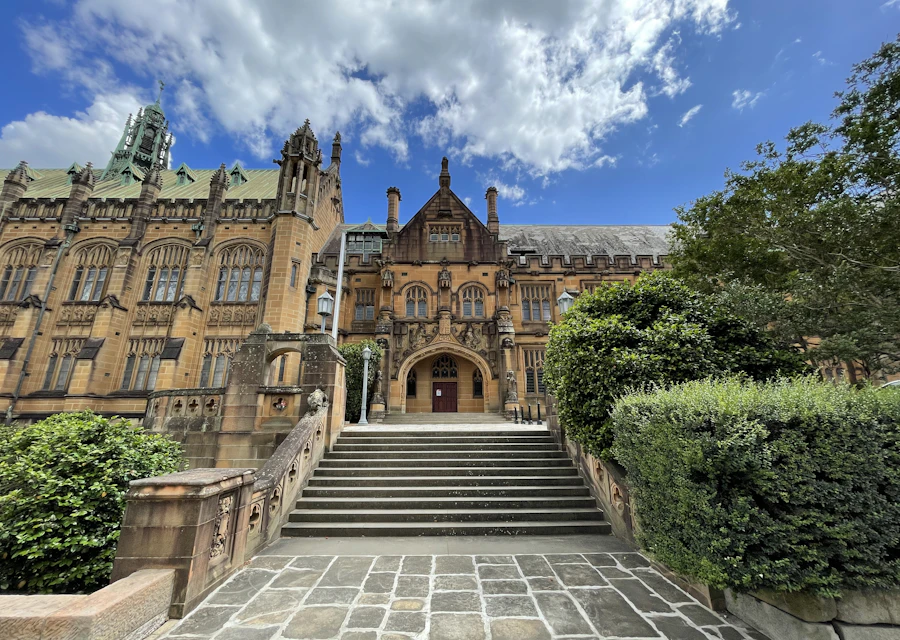 Sandstone campus building at the University of Sydney